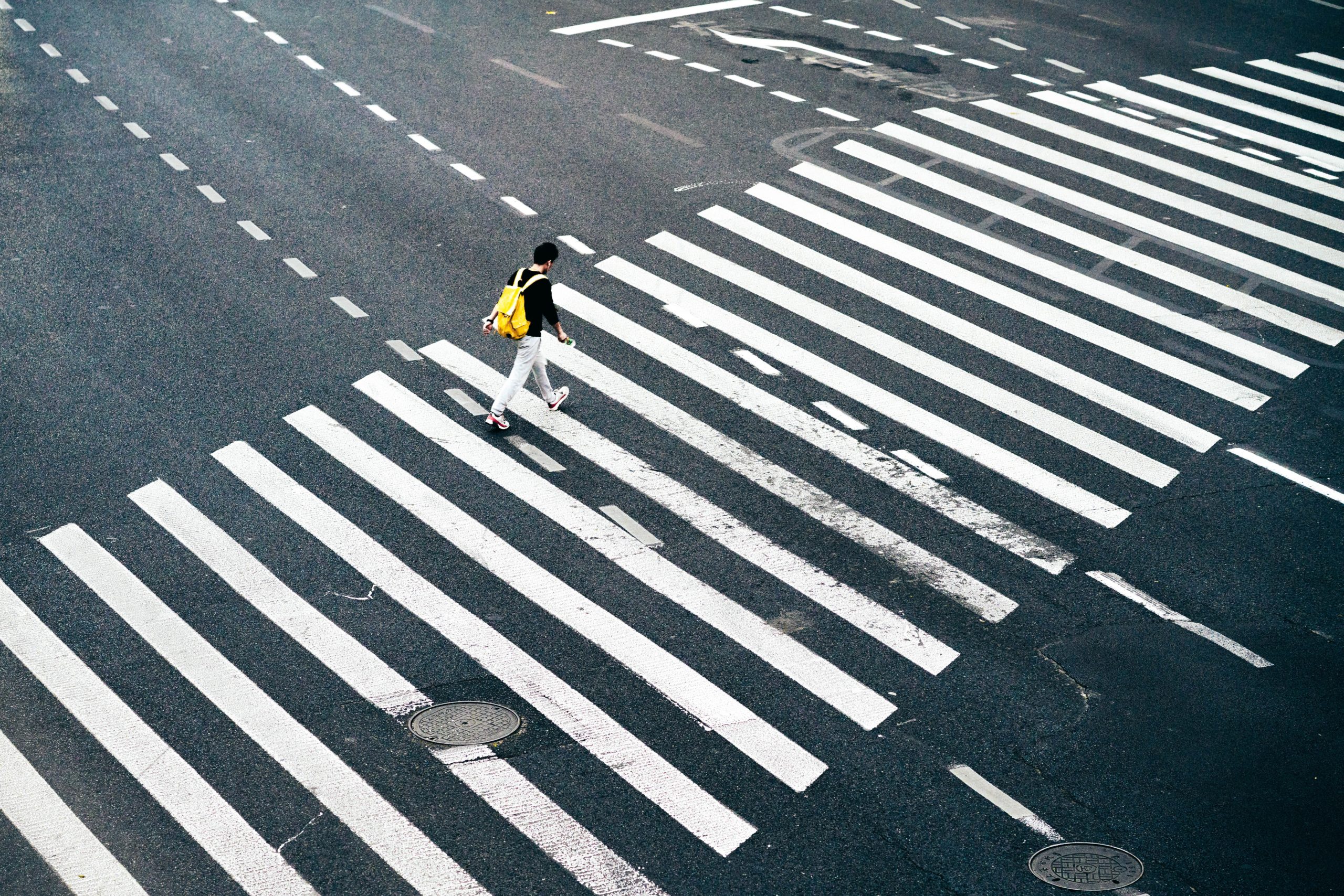 pedestrian on crosswalk