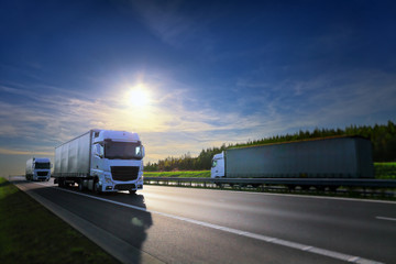 truck on highway