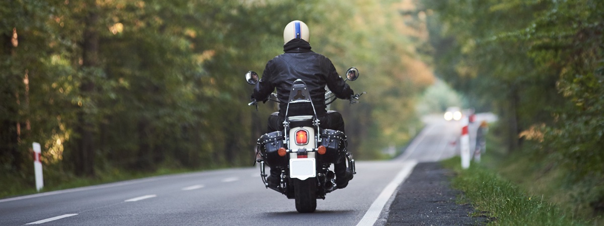 person riding a motorcycle