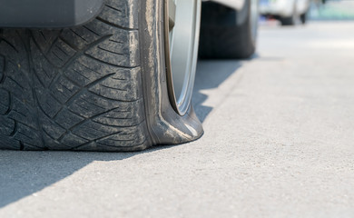 truck tire blowout